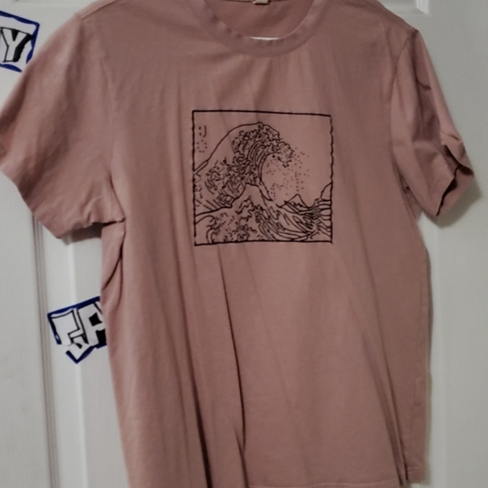 Salmon colored lofi shirt